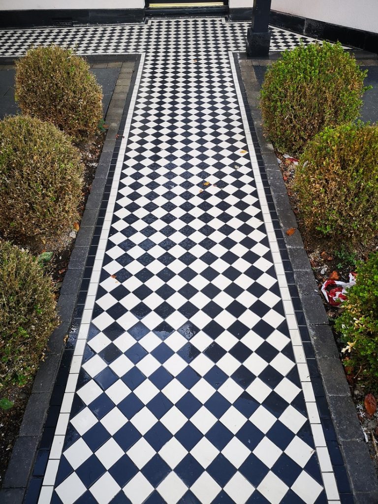 victorian tiled path